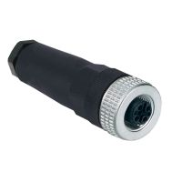Złącze żeńskie M12 proste 5-pinowe dławica Pg7 metal | XZCC12FDM50B Telemecanique Sensors