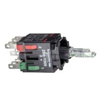 Zestaw świetlny zielony, z LED, 1NO+1NC, 12..24V Harmony XB6 | ZB6ZB35B Schneider Electric