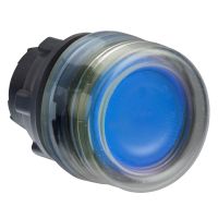 Napęd przycisku płaskiego okapturzony niebieski LED plastikowy typowa soczewka Harmony XB5 | ZB5AW563 Schneider Electric
