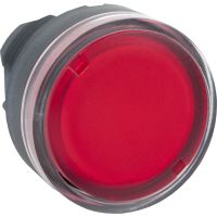 Główka przycisku płaskiego z samopowrotem, żarówka BA9s, czerwona plastikowa Harmony XB5 | ZB5AW34 Schneider Electric