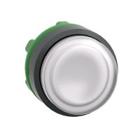 Główka przycisku wystającego z samopowrotem LED biała plastikowa Harmony XB5 | ZB5AW113 Schneider Electric