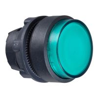 Przycisk wystający zielony samopowrotny LED plastikowy typowa bez oznaczenia, Harmony XB5 | ZB5AW133 Schneider Electric