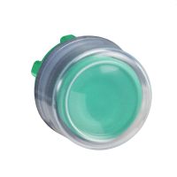 Główka przycisku okapturzonego wystającego z samopowrotem zielona plastikowa Harmony XB5 | ZB5AP3 Schneider Electric