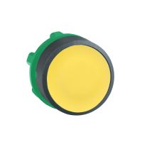 Napęd przycisku płaskiego żółty push-push bez podświetlenia plastikowy Harmony XB5 | ZB5AH05 Schneider Electric