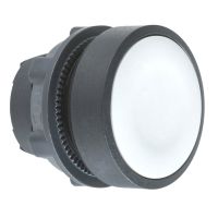 Główka przycisku płaskiego plastikowego, szara bez oznaczenia Harmony XB5 | ZB5AA8 Schneider Electric