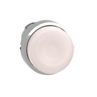 Główka przycisku wystającego z samopowrotem LED biała metalowa, Harmony XB4 | ZB4BW113 Schneider Electric