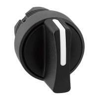 Główka przełącznika 3 pozycyjnego z samopowrotem czarny plastikowa Harmony XB5 | ZB5AD7 Schneider Electric
