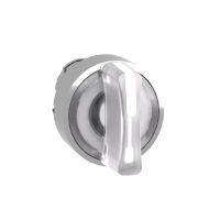 Główka przełącznika 3-pozycyjnego z samopowrotem, LED biała metalowa, Harmony XB4 | ZB4BK1813 Schneider Electric
