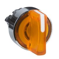 Napęd przełącznika 3-pozycyjny pomarańczowy w lewo LED metalowy typowa Harmony XB4 | ZB4BK1453 Schneider Electric