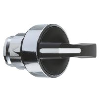 Główka przełącznika 3-pozycyjnego z długim piórkiem, czarna metalowa, Harmony XB4 | ZB4BJ3 Schneider Electric