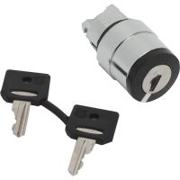 Główka przełącznika 2 pozycyjnego z kluczem nr 458Aczarny metalowy Harmony XB4 | ZB4BG410 Schneider Electric