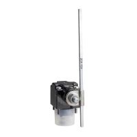 Głowica łącznika krańcowego OsiSense XC dźwignia z kwadratowym prętem stalowym 3mm | ZCKD54 Telemecanique Sensors