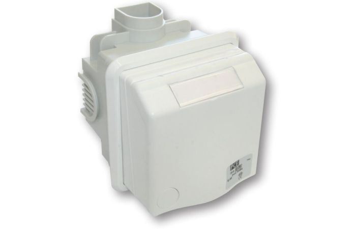 Gniazdo p/t przelotowe seria Design 16A 2P+Z 230V IP44 szare | 883108v PCE