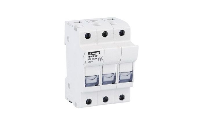 Podstawa bezpiecznikowa 10x38, 3 pola | FB01F3P Lovato Electric