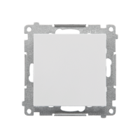 Łącznik schodowy z podświetleniem LED (moduł) 10AX 250V, szybkozłącza, Jasnoszary mat Simon 55 | TW6L.01/X/114 Kontakt Simon