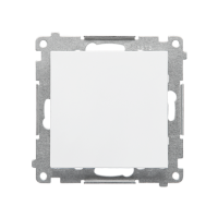 Łącznik krzyżowy z podświetleniem LED – (moduł) 10AX 250V, szybkozłącza, Biały mat Simon 55 | TW7L.01/X/111 Kontakt Simon