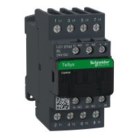Stycznik mocy TeSys D 40A 4P 24V DC 1NO 1NC AC-1 zaciski skrzynkowe | LC1DT40BL Schneider Electric