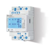 Licznik energii trójfazowy, Modbus RS485, 1 wyjście inpulsowe, NFC, MID, dwutaryfowy | 7M.38.8.400.0212 Finder