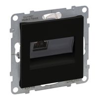 Gniazdo RJ45/Kat. 6A STP, czarny, Suno | 721458 Legrand