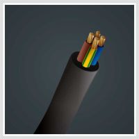 Przewód w izolacji gumowej H07RN-F (OnPD) 4x2,5 żo 450/750V /100m/  KRĄŻEK | 5907702812984 EK Elektrokabel