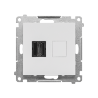 Gniazdo HDMI (moduł), Jasnoszary mat Simon 55 | TGHDMI.01/114 Kontakt Simon