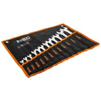 Klucze płasko-oczkowe 6-22mm CrV 12szt. | 09-752 NEO TOOLS