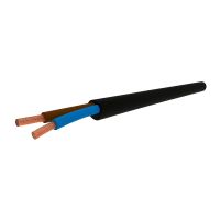 Przewód mieszkaniowy H03VV-F (OMY) 2x1,0 300/300V czarny KRĄŻEK | 5901854409740 Elpar