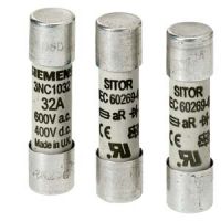 Wkładka bezpiecznika cylindrycznego SITOR, 10x38 mm, 25 A, aR, Un AC: 600 V, Un DC: 700 V | 3NC1025 Siemens