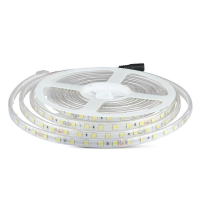 Taśma LED V-TAC SMD5050 300LED 24V IP65 rękaw 10W/m VT-5050 60-IP65 3000K 830lm | 3800157676229 LED EUROPE