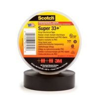 Taśma elektroizolacyjna Scotch® Super 33+, PCW, 19mm x 33m, czarna (opak 48szt) | 7000057831 3M