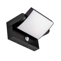 Naświetlacz elewacyjny V-TAC 17W LED czujnik ruchu czarna IP65 VT-11020S 3000K 2520lm | 3800157689496 LED EUROPE