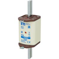 Wkładka bezpiecznikowa (topikowa) NH2C/I 40A gG 400V zwłoczna / Zaczepy izolowane | 004195110 Eti
