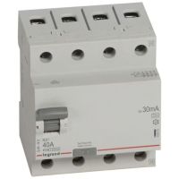 Wyłącznik różnicowoprądowy RX3 4P 40A 30MA TYP A | 402075 Legrand