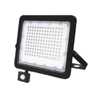 Naświetlacz LED GALAXI 100W 11000lm barwa zimna 6000K IP65 czarny z czujnikiem | LFL262S BestService