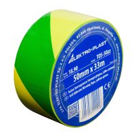 Taśma ostrzegawcza samoprzylepna TOS-5zz, 50mmx33m, żółto-zielona do oznaczania min. bednarki | 18.90 Elektro-Plast Opatówek