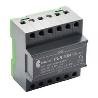 Transformator 1-fazowy modułowy bezpieczeństwa PSS  63N 500/ 24V 2,6A, na szynę DIN, IP20, Ta 40 | 17000-2013 Breve-Tufvassons