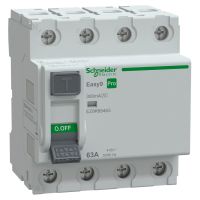 Wyłącznik różnicowoprądowy 4P 63A 300mA typ A, Easy9 Pro EZ9R-63-4-300-A | EZ9R89463 Schneider Electric