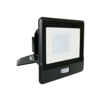 Naświetlacz LED V-TAC 30W SAMSUNG CHIP czujnik ruchu czarny Z mufą VT-138S 3000K 2340lm 5 lat gwaran | 3800157661201 LED EUROPE