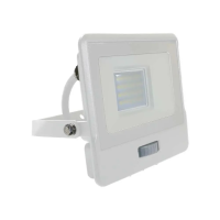 Naświetlacz LED V-TAC 20W SAMSUNG CHIP czujnik ruchu biały przewód 1M VT-128S 3000K 1510lm 5 lat gwa | 3800157661539 LED EUROPE