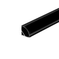 Profil do LED zestaw, ALU kątowy czarny V-TAC 2mb klosz czarny 15,8x15,8mm VT-8109 | 3800157677202 LED EUROPE