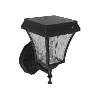 Kinkiet ogrodowy ścienny solarny V-TAC 2W LED IP44 VT-982-S 3000K-4500K-6000K 110lm 3 lata gwarancji | 3800157681513 LED EUROPE