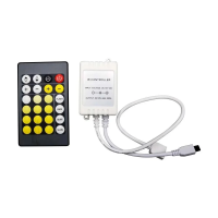 Sterownik taśm V-TAC LED CCT mono jednokolorowy 12V/24V podczerwień 24 przyciski VT-2425 | 3800157681636 LED EUROPE
