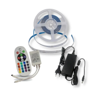 Taśma LED V-TAC zestaw RGB 24V bezpunktowa COB 13W SKU 2880+3625+3272 VT-COB RGB | 3800157689892 LED EUROPE