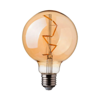 Żarówka LED V-TAC 4W filament E27 kula glob G95 bursztyn 95x138mm VT-2024-N 2200K 350lm | 3800157684071 LED EUROPE