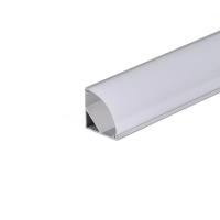 Profil do LED zestaw, ALU anodowany kątowy cienkościenny V-TAC 2mb klosz mleczny 15,8x15,8mm VT-8109 | 3800170207073 LED EUROPE
