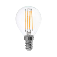Żarówka LED V-TAC 6W filament E14 kulka P45 VT-2466 6500K 600lm | 3800170211384 LED EUROPE