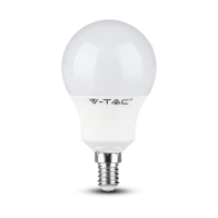 Żarówka LED V-TAC SAMSUNG CHIP 8,5W E14 kulka VT-269 3000K 806lm 5 lat gwarancji | 3800170221437 LED EUROPE