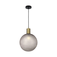 Oprawa zwieszana V-TAC E27 300x400mm kula dymione szkło, stare złoto VT-89025 | 3800170254145 LED EUROPE