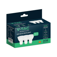 Żarówka LED V-TAC GU10 6W 110st (opak. 3szt) VT-247 6500K 445lm | 3800170254671 LED EUROPE