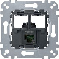 Mechanizm gniazda teleinformatycznego komputerowe 1xRJ45 kat 6 utp, Merten | MTN4576-0001 Schneider Electric